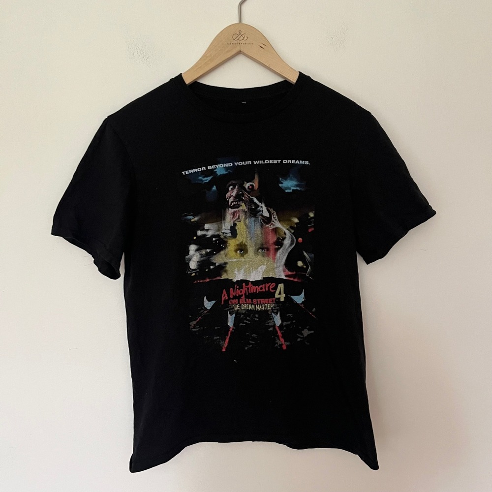 A Nightmare on Elm Street 4 The Dream Master Horror Halloween T-Shirt Black